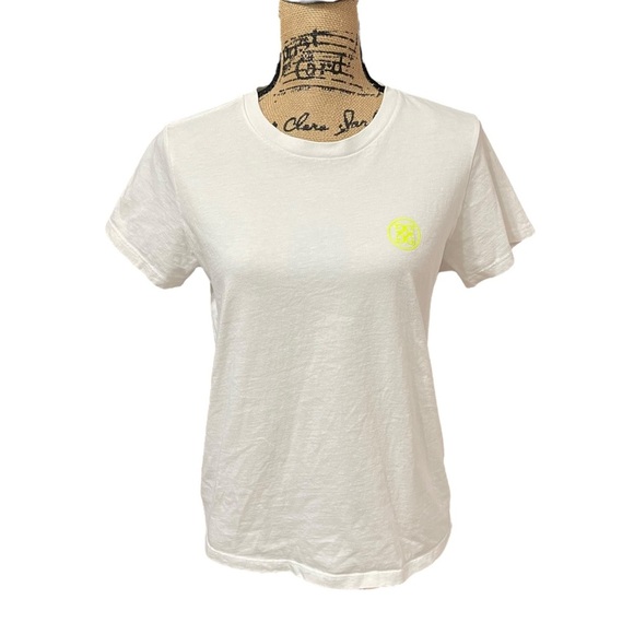 G/Fore Golfers Wanted T-Shirt Top Size Medium White Cotton Tee Women's Golf - Picture 2 of 7